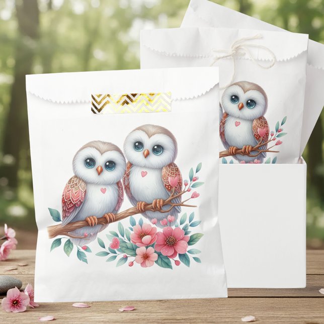 Eulen-Wald-Boho-Rustikale-Landhochzeit Geschenktütchen (Von Creator hochgeladen)