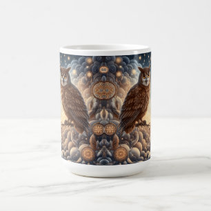 Eulen-Weihnachten Kaffeetasse
