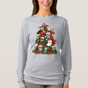 Eulen-Weihnachtsbaum T-Shirt