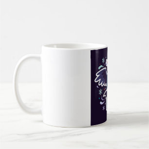 Eulen-Weihnachtsmann liefert ein Geschenk Tasse