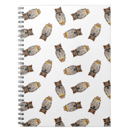 Eulen-Wurf-Notizbuch Notizblock