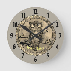 Eulenaugen Uhr