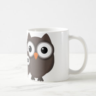 Eulenfamilien-Tasse Kaffeetasse