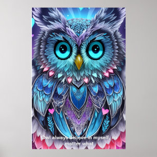 Eulenherzliche Worte: Ein persönliches Geschenk de Poster