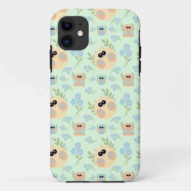 Eulenmuster Case-Mate iPhone Hülle (Rückseite)