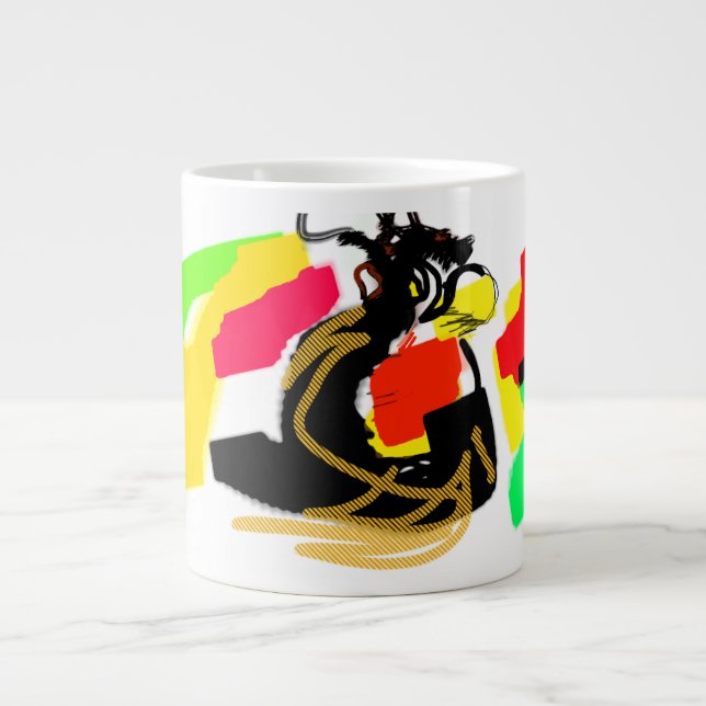 Eulenstil schön Jumbo-Tasse (Vorderseite)