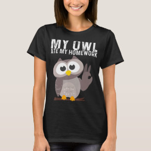 Eulenvögel für Kinder Jungen Mädchen Eulen Nocturn T-Shirt