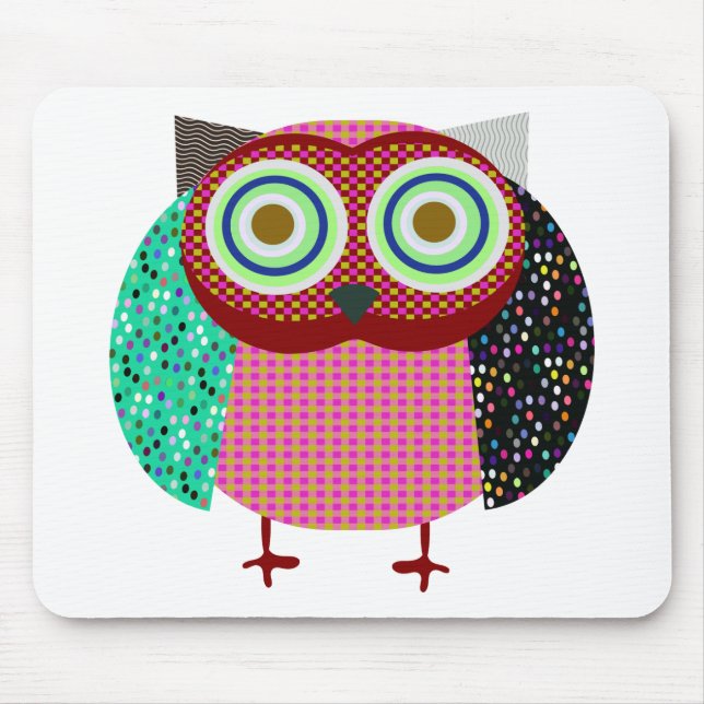 Eulenvogel gufo mousepad (Vorne)