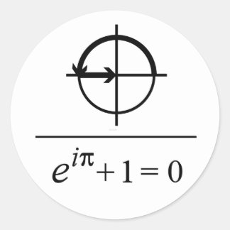 Euler-Identität Runder Aufkleber