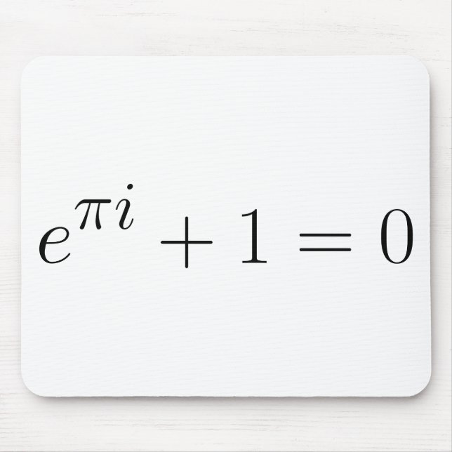 Eulers Identität Mousepad (Vorne)