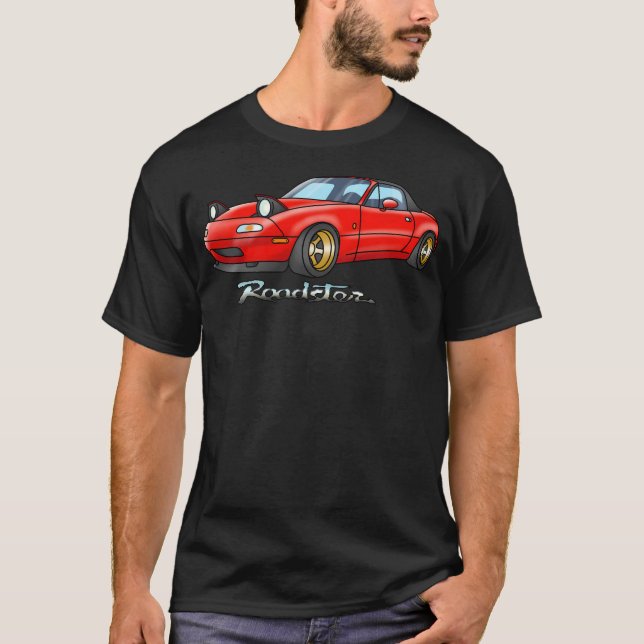Eunos Roadster in Red Jdm Car T-Shirt (Vorderseite)