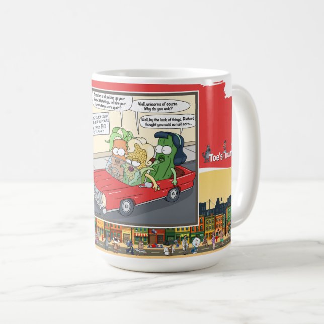 Eunuch Corn | Glückwunsch zum Single-Klassiker Kaffeetasse (VorderseiteRechts)