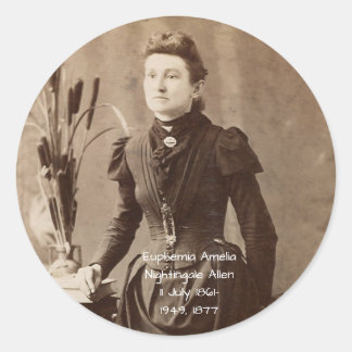 Euphemia Amelia Nightingale Allen Runder Aufkleber
