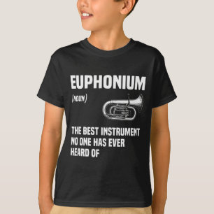 Euphonium Blechblasinstrument Marching Band Design T-Shirt