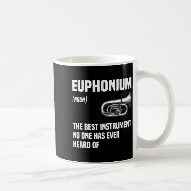 Euphonium Blechblasinstrument Marschkapelle Kunstw Kaffeetasse (Rechts)