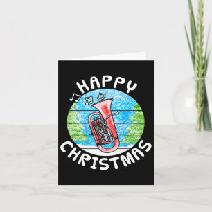 Euphonium Christmas Br Musician Music Teacher Karte