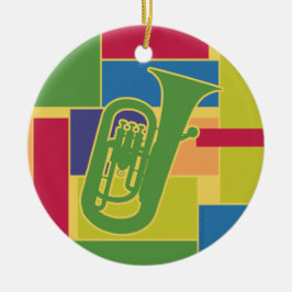 Euphonium Colorblocks Verzierung Keramikornament
