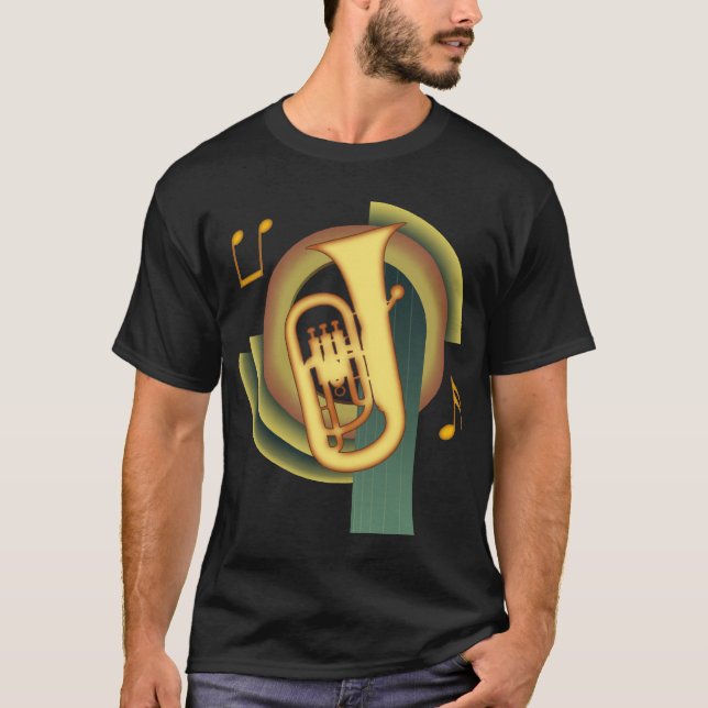 Euphonium-Deko T-Shirt (Vorderseite)