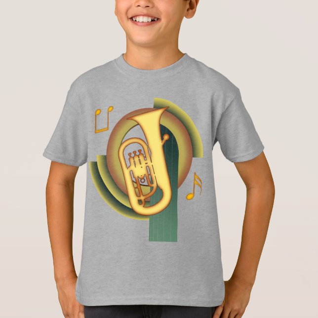 Euphonium-Deko T-Shirt (Vorderseite)