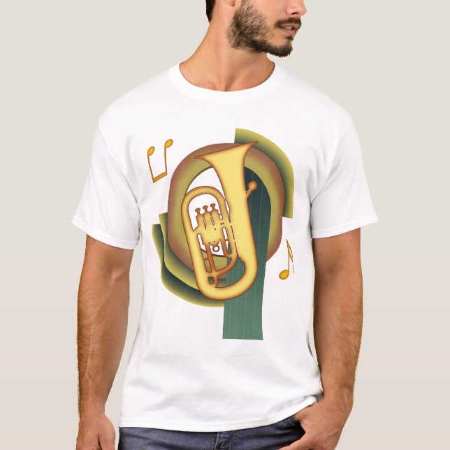 Euphonium-Deko T-Shirt (Vorderseite)