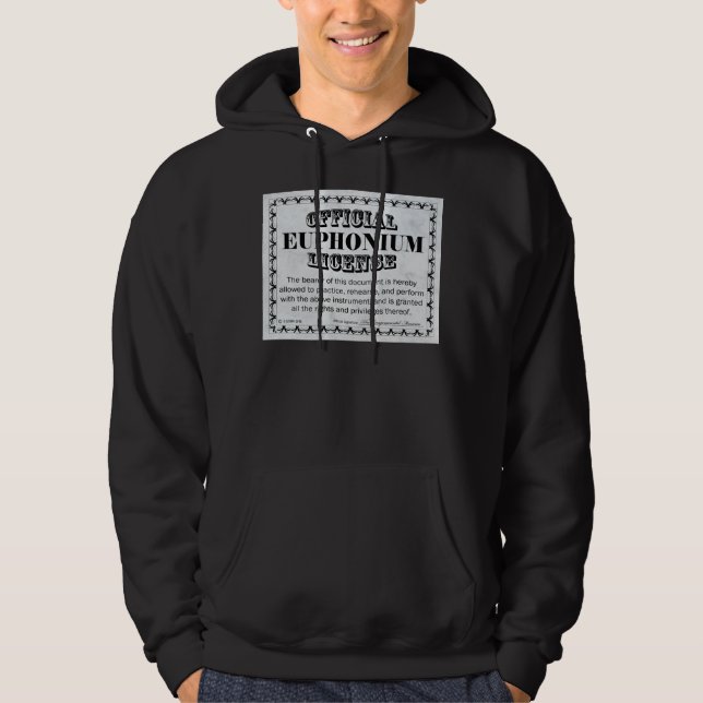 Euphonium-Lizenz Hoodie (Vorderseite)