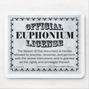 Euphonium-Lizenz Mousepad