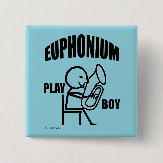 Euphonium Play Boy Button (Vorderseite)
