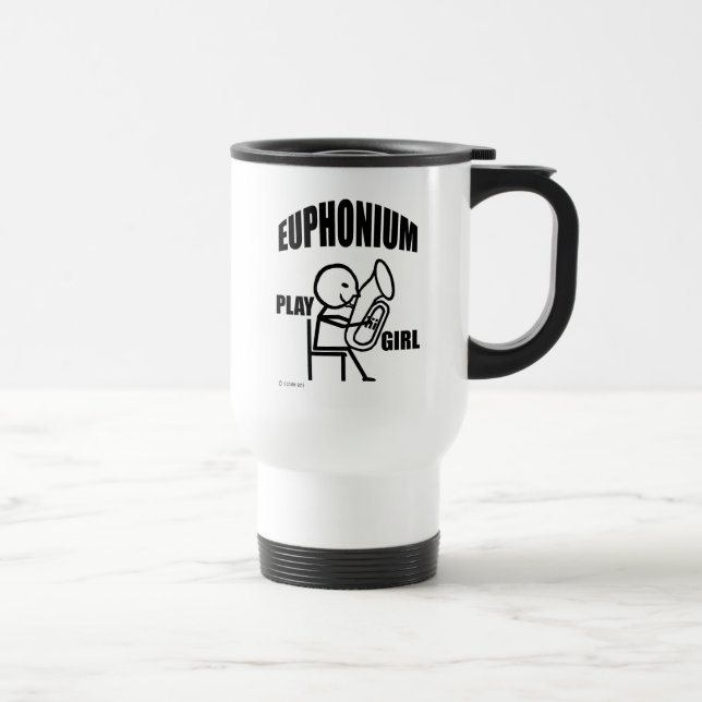 Euphonium Play Girl Travel Mug (Droite)
