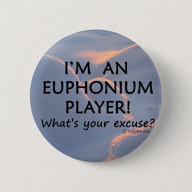 Euphonium Player Entschuldigung Button (Vorderseite)