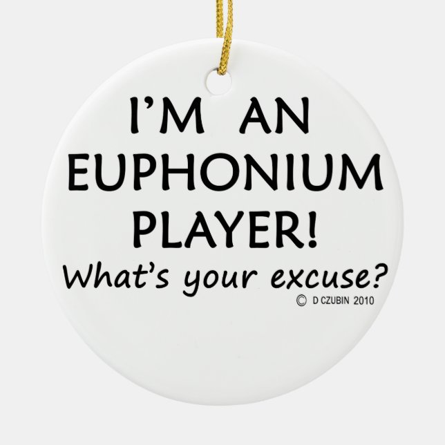 Euphonium Player Entschuldigung Keramik Ornament (Vorne)