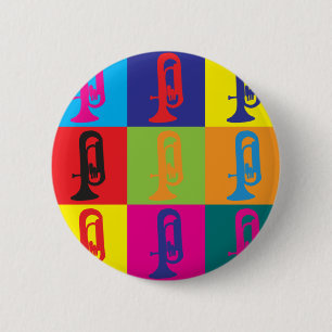 Euphonium-Pop-Kunst Button