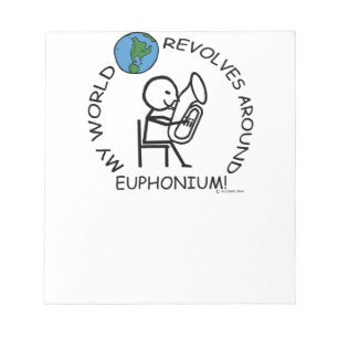 Euphonium - Umdrehungen der Welt Notizblock