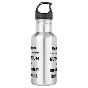 Euphonium wichtigstes Instrument Edelstahlflasche