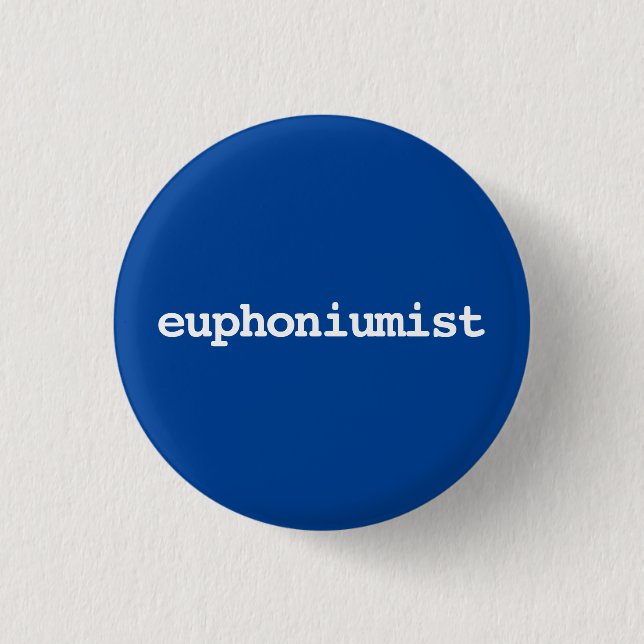 Euphoniumist-Typografie Button (Vorderseite)