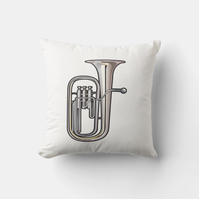 Euphoniummessinginstrumentmusik realistic.png kissen (Vorderseite)