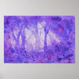 Euphoric Wilds Watercolor Print Poster