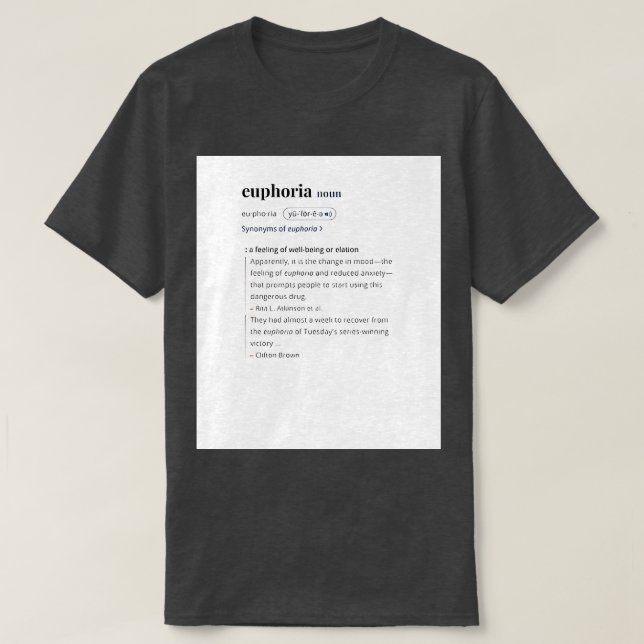 Euphorie Kendrick Lamar TShirt (Design vorne)