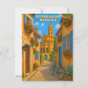 Euphrasian Basilika Poreč Kroatien Vintage Reise P Postkarte