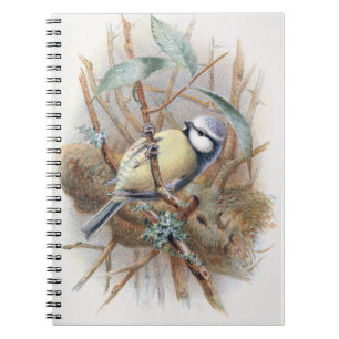 Eurasian Blue Bird Note Book Notizblock