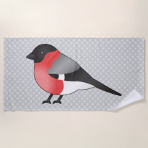 Eurasian Bullfinch Niedlicher Cartoon Bird Illustr