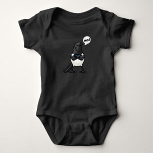 Eurasian Magpie Bird Baby Strampler