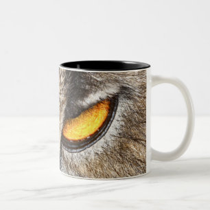 Eurasier-Eagle-Eule (Bubo Bubo) Zweifarbige Tasse