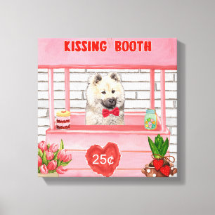 Eurasier-Hund Valentinstag Küssstand Leinwanddruck