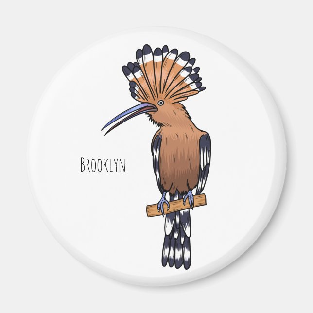 Eurasische Vogelscheuche-Cartoon Magnet (Vorne)