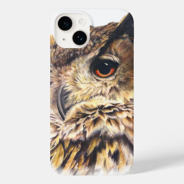 Eurasischer Adler Schlechtes Kunstwerk Aquarell Case-Mate iPhone 14 Hülle (Rückseite)