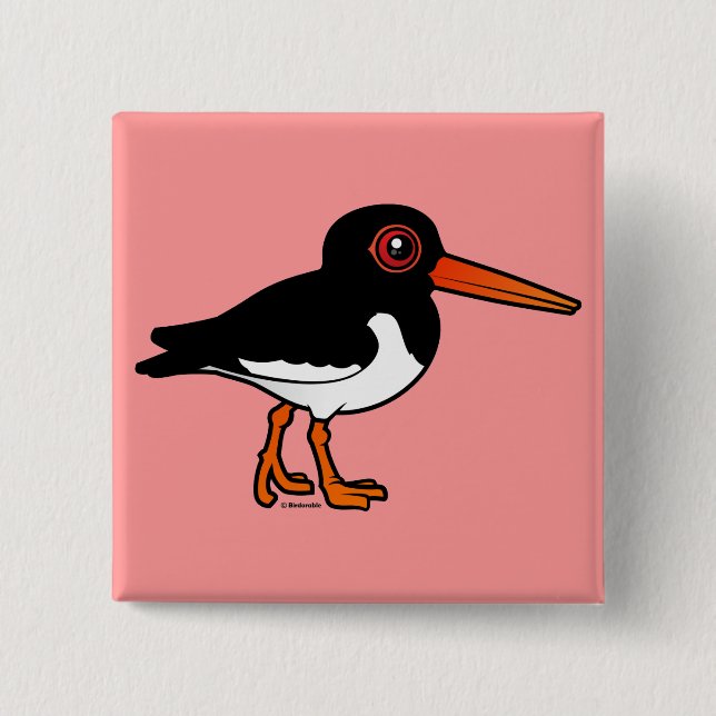 Eurasischer Oystercatcher Button (Vorderseite)