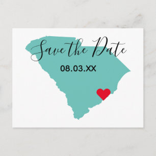 Eure Farben South Carolina Karte Formular Hochzeit
