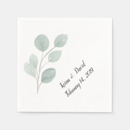 Eure Hochzeitsnapkins Eukalyptus anpassen Serviette