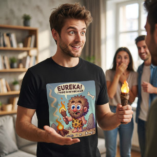 Eureka Caveman   Funny Prehistorische Discovery Ar Tri-Blend Shirt