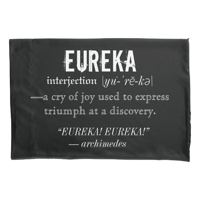 Eureka-Definitions-Archimedes-Prinzip-Wissenschaft Kissenbezug (Vorderseite)